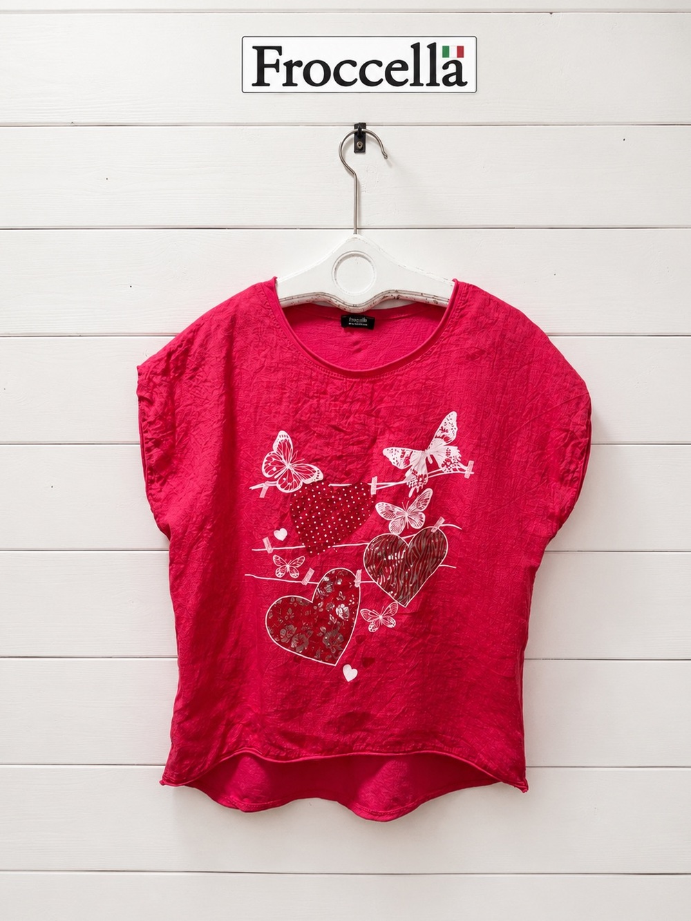 Froccella Pink Graphic Top – One Size